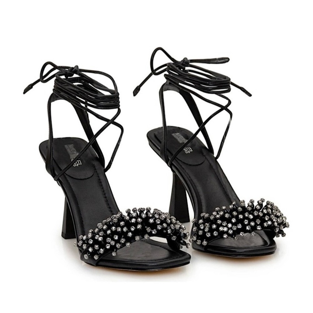 Michael Kors Lucia Crystal Beaded Sandal Size 8